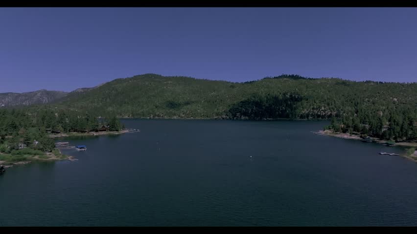 California Boulder Bay at Big Bear Lake Drone Video