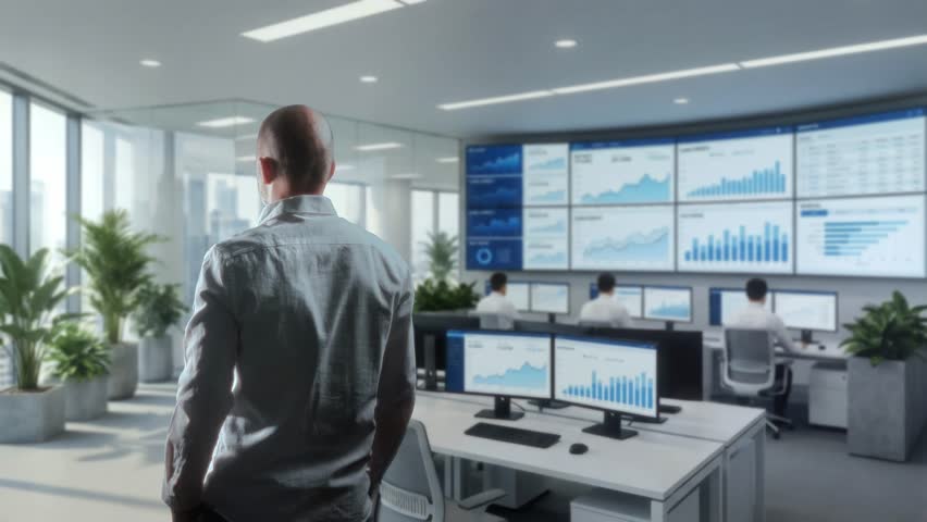 Supervisor Observes Trading Environment, Security Officer Assesses Compliance In Trading Room Setting