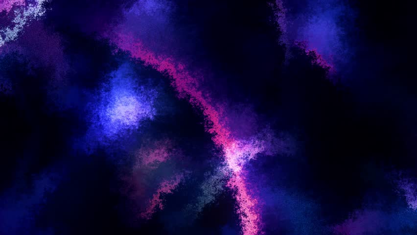 Ink Watercolor Abstract Video Loop Purple Blue Liquid Paint Flow 4K