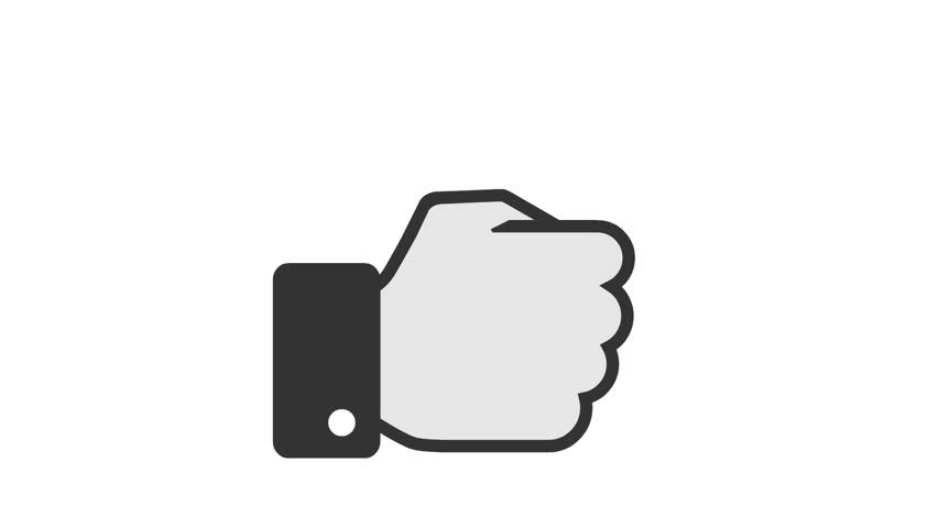 Hand Like Animation Video Clip, Cartoon Hand Like Animated Clip, Green Background, Vector Hand Animation, 1080p, Mp4