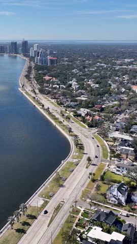 Tampa Bay In Tampa Florida United States. Modern City Center With Skyscrapers Reflecting The Urban Life. Island Life Landscape Peaceful Wanderlust. Island Life Coast. Tampa Florida.