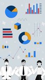 Team collaboration on analytics mixed media vertical animation. Analysis statistics teamwork. Data scientists presenting graphs animated collage 2D concept 4K video stop motion for social media reels - Powered by Shutterstock - Get 15% off with code: PIKWIZARD15