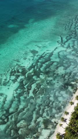 Saona Island In Punta Cana La Altagracia Dominican Republic. Stunning Tropical Coastline Beach Scene Viewed From Above. Coast Clouds Seaside Summertime. Coast Panoramic. Punta Cana La Altagracia.