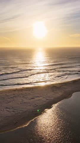 Noordhoek Beach In Cape Town Western Cape South Africa. Aerial View Of Stunning Beach With Crystal Clear Waters. Sunset Coast Clouds City Seaside. Outdoor Panoramic. Cape Town Western Cape.