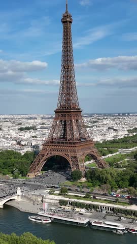 Paris Skyline In Paris France Island France. Aerial Landscape Of Famous Tourism Landmarks In France Capital. Business Sky Downtown Cityscape. Business Backgrounds Panoramic. Paris France Island.