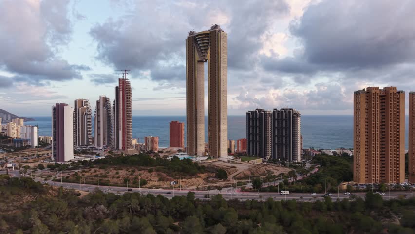 Towers in Benidorm, Alicante, Spain
