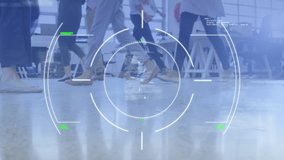 Animation of data processing over business people walking. global business and digital interface concept digitally generated video. - Powered by Shutterstock - Get 15% off with code: PIKWIZARD15