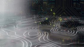 Animation of moving shapes over network of connections. global business, finances, connections and digital interface concept digitally generated video. - Powered by Shutterstock - Get 15% off with code: PIKWIZARD15