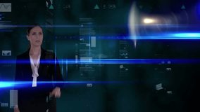 Animation of data processing over caucasian businesswoman. global business and digital interface concept digitally generated video. - Powered by Shutterstock - Get 15% off with code: PIKWIZARD15