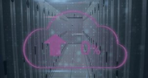 Animation of cloud, warning text and data processing over computer servers in background. global internet security, data processing and digital interface concept digitally generated video. - Powered by Shutterstock - Get 15% off with code: PIKWIZARD15