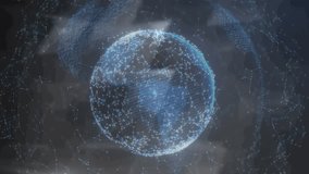 Microprocessor connections and blue spot of light against globe of network of connections. Computer networking and business technology concept - Powered by Shutterstock - Get 15% off with code: PIKWIZARD15