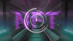 Animation of scope scanning over clock ticking. Global communication and data security concept digitally generated video. - Powered by Shutterstock - Get 15% off with code: PIKWIZARD15