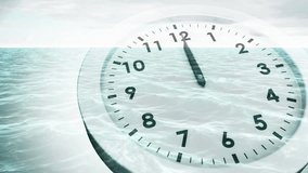 Animation of moving clock and dollar symbols over sky with clouds. Global connection digital interface technology and networking concept digitally generated video. - Powered by Shutterstock - Get 15% off with code: PIKWIZARD15