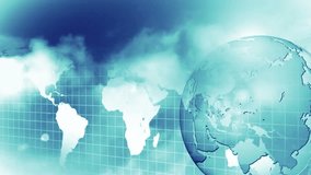 Animation of data processing, globe and network of connections. Global connections, business, finance, computing and data processing concept digitally generated video. - Powered by Shutterstock - Get 15% off with code: PIKWIZARD15