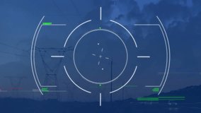 Animation of data processing over landscape. Global business, finances, digital interface, computing and data processing concept digitally generated video. - Powered by Shutterstock - Get 15% off with code: PIKWIZARD15