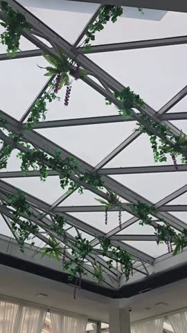 Empty indoors swimming pool with blu water during wintertime