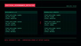Cyber Security Data Divergence Alert Motion Graphic 4K - Powered by Shutterstock - Get 15% off with code: PIKWIZARD15