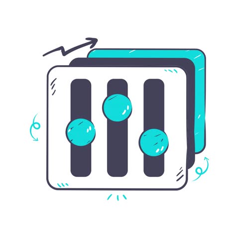 Levels Hand-drawn Icon Animation for Data Chart Purpose