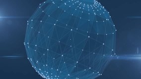 Animation of clock moving over icons , connections and globe on navy background. global connections, technology and digital interface concept digitally generated video. - Powered by Shutterstock - Get 15% off with code: PIKWIZARD15