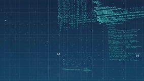 Animation of data processing over world map on navy background. Global network, data processing and technology concept digitally generated video. - Powered by Shutterstock - Get 15% off with code: PIKWIZARD15