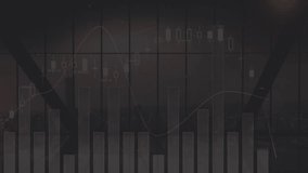 Animation of digital wave and abstract shapes over qr code scanner on statistical data processing. Computer interface and business technology concept - Powered by Shutterstock - Get 15% off with code: PIKWIZARD15