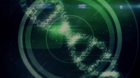 Animation of data processing and binary coding over dna strand. Global science, connections, computing and data processing concept digitally generated video. - Powered by Shutterstock - Get 15% off with code: PIKWIZARD15