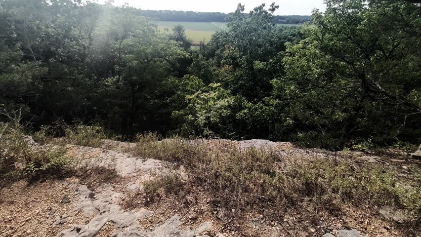 View of the Cuivre River Valley from Cuivre River State Park Trails near Troy, Missouri