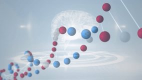 Animation of dna, brain and diverse data over grey background. science, human biology, technology and digital interface concept digitally generated video. - Powered by Shutterstock - Get 15% off with code: PIKWIZARD15