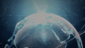 Animation of clock over globe and data processing. global business and digital interface concept digitally generated video. - Powered by Shutterstock - Get 15% off with code: PIKWIZARD15