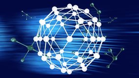 Animation of dna strand and molecules, globe over data processing. global data processing, science and research concept digitally generated video. - Powered by Shutterstock - Get 15% off with code: PIKWIZARD15