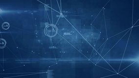 Animation of clock over network of connections. Global connections, networks, digital interface and data processing concept digitally generated video. - Powered by Shutterstock - Get 15% off with code: PIKWIZARD15