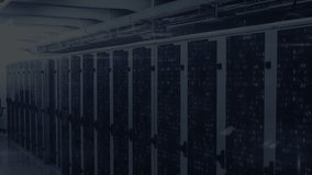 Animation of data processing over world map against computer server room. Computer interface and business data storage technology concept - Powered by Shutterstock - Get 15% off with code: PIKWIZARD15