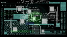 In this video, we see a green globe with network lines and pixel noise. This is meant to represent global computing and data processing. We then see a graph on a black background, which is meant to - Powered by Shutterstock - Get 15% off with code: PIKWIZARD15