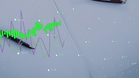 Animation of mathematical equations over businessman using computer. Global digital interface data processing and technology concept digitally generated video. - Powered by Shutterstock - Get 15% off with code: PIKWIZARD15