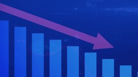 Animation of network of digital icons and statistical data processing against blue background. Global networking and business data technology concept - Powered by Shutterstock - Get 15% off with code: PIKWIZARD15