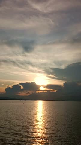 Scenic Sunset Over Calm Water
