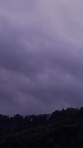 Massive clouds, sunset and thunderstorms, low-fi day in Switzerland