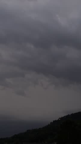 Massive clouds, sunset and thunderstorms, low-fi day in Switzerland