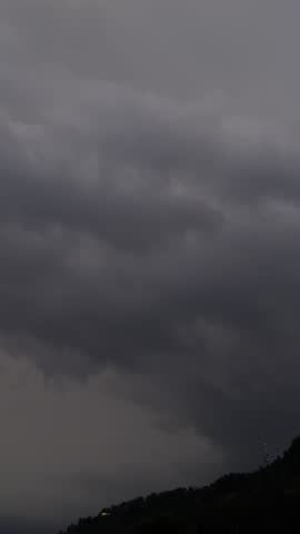 Massive clouds, sunset and thunderstorms, low-fi day in Switzerland