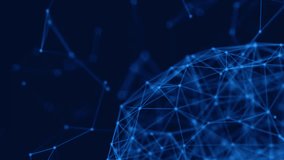 A glowing blue mesh of interconnected lines and dots forms the shape of a rotating human brain on a dark background. - Powered by Shutterstock - Get 15% off with code: PIKWIZARD15