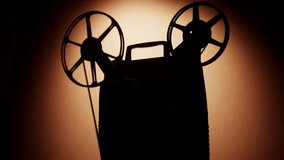 4K Vintage Film Reel: Spinning-Projector - Powered by Shutterstock - Get 15% off with code: PIKWIZARD15