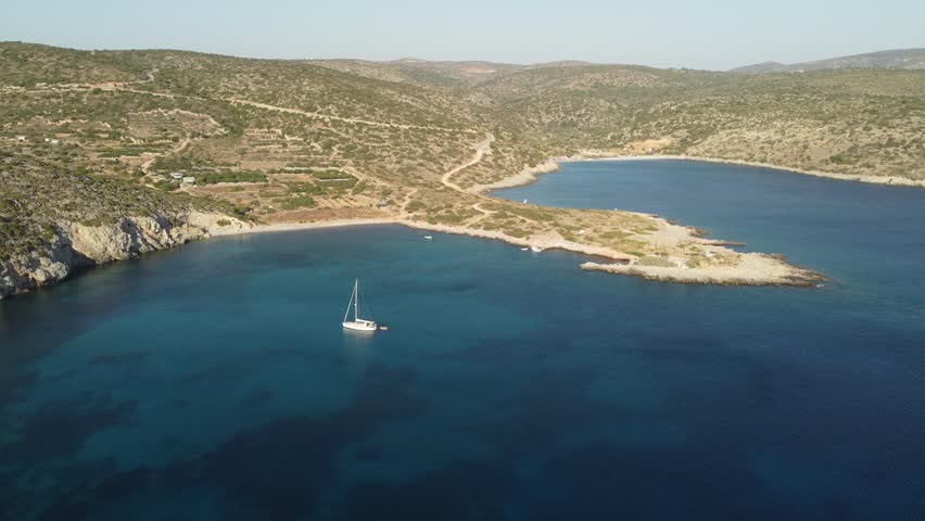 Greece - Chios Island in the North Aegean, west coast (between Ormos Salagona and Trachylia)