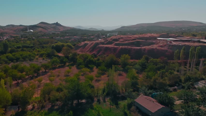 Aerial View of Arslantepe Mound and Orduzu Neighborhood, Malatya