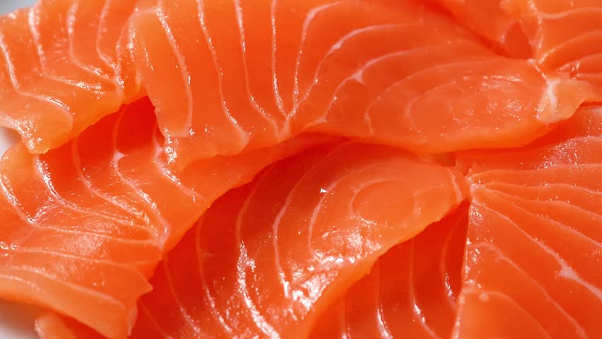 Red fish fillet. Raw salmon fillet texture close up	