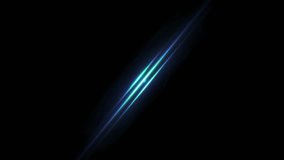 blue lens flare divider animation Diagonal Energy Light Streak Animation on black Background Fast Motion Glow Slash Effect for Transitions, Gaming, and Sci Fi Visuals - Powered by Shutterstock - Get 15% off with code: PIKWIZARD15