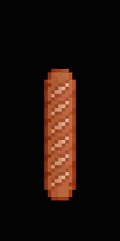 Pixelated art style of a breadstick