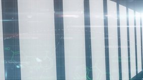 Animation of scientific data processing over computer servers. global science, research and data processing concept digitally generated video. - Powered by Shutterstock - Get 15% off with code: PIKWIZARD15