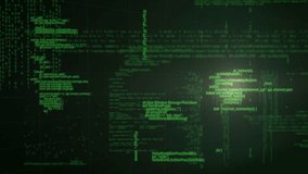 Animation of data processing over scan scope on dark background. global connection, technology, data processing and digital interface concept digitally generated video. - Powered by Shutterstock - Get 15% off with code: PIKWIZARD15