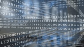 Animation of data processing over wind turbine. global business, ecology and digital interface concept digitally generated video. - Powered by Shutterstock - Get 15% off with code: PIKWIZARD15