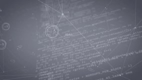 Animation of financial data processing over blue background. Global connections business digital interface technology and networking concept digitally generated video. - Powered by Shutterstock - Get 15% off with code: PIKWIZARD15